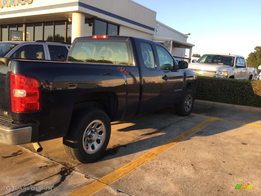 2007 Silverado 1500 Work Truck Extended Cab - Dark Blue Metallic / Dark Titanium Gray photo #4