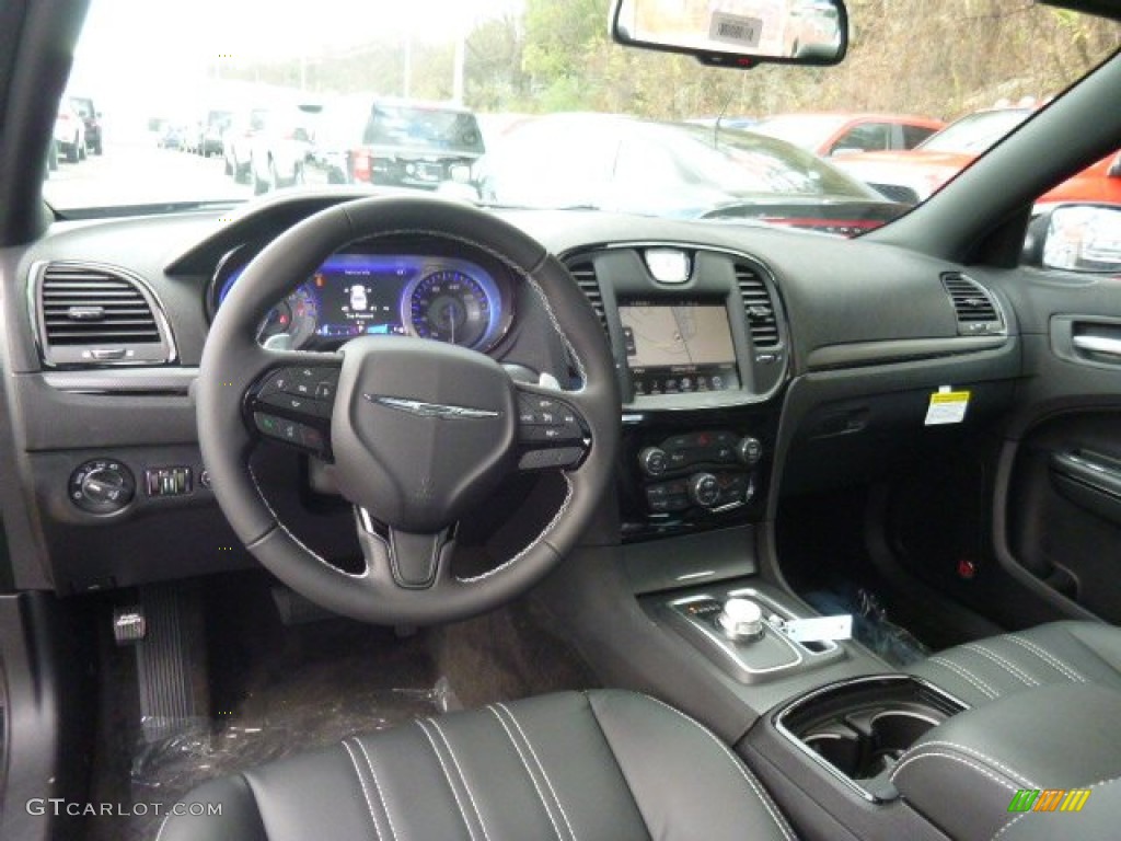 Black Interior 2016 Chrysler 300 S AWD Photo #108644196