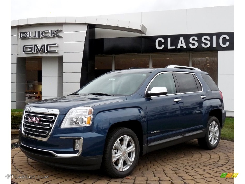 2016 Terrain SLT AWD - Slate Blue Metallic / Light Titanium photo #1