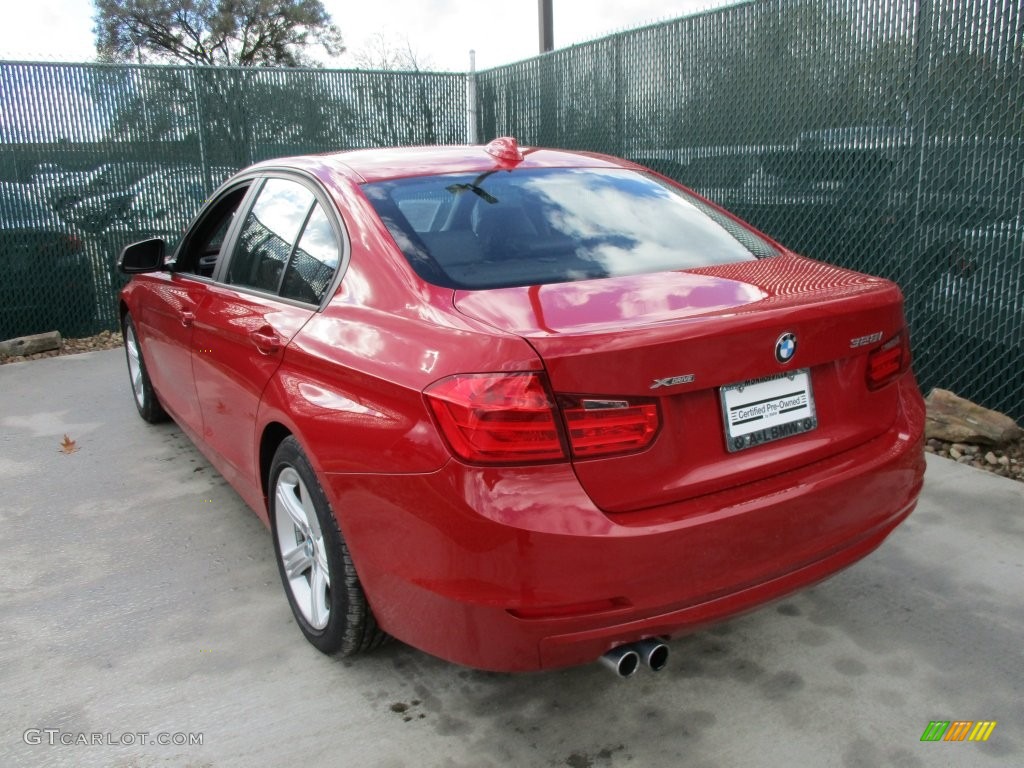 2013 3 Series 328i xDrive Sedan - Melbourne Red Metallic / Black photo #4