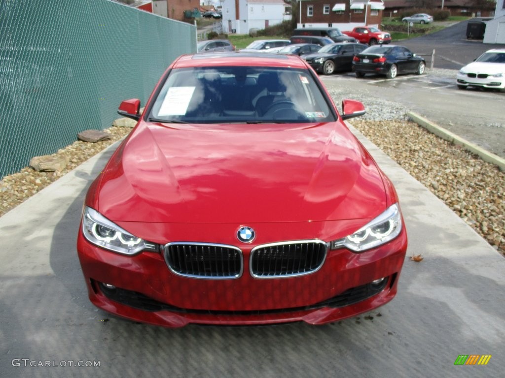 2013 3 Series 328i xDrive Sedan - Melbourne Red Metallic / Black photo #8