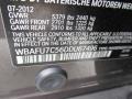  2013 5 Series 535i xDrive Sedan Mojave Metallic Color Code A17
