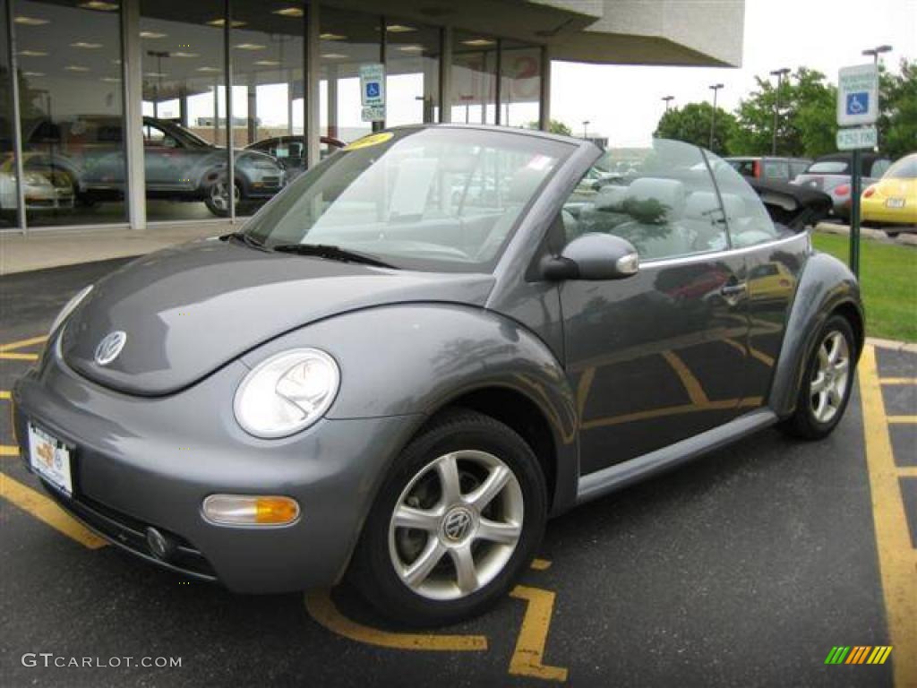 2004 New Beetle GLS 1.8T Convertible - Platinum Grey Metallic / Gray photo #1