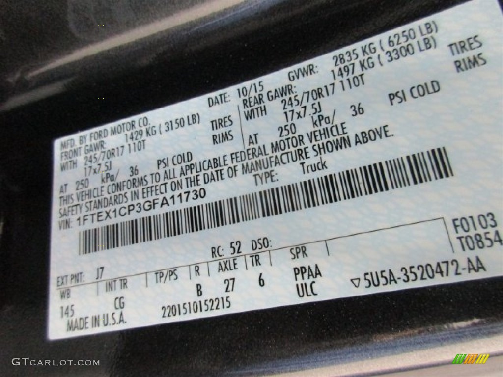 2016 F150 XL SuperCab - Magnetic / Medium Earth Gray photo #16