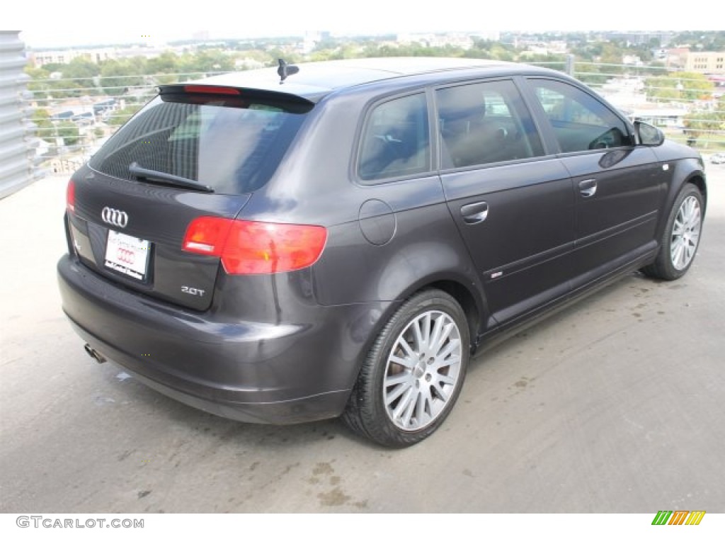 2007 A3 2.0T - Lava Grey Pearl Effect / Black photo #9