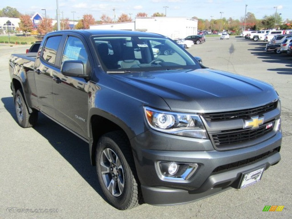 2016 Colorado Z71 Crew Cab 4x4 - Cyber Gray Metallic / Jet Black photo #1