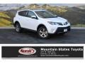 2015 Super White Toyota RAV4 XLE  photo #1