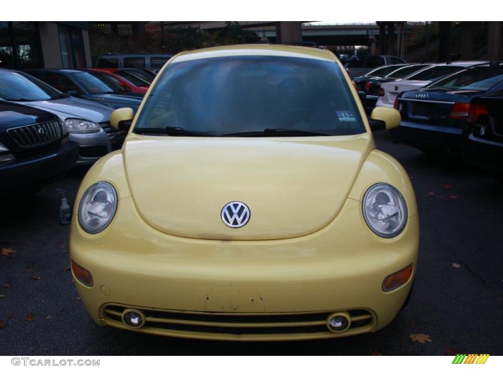 2001 New Beetle GLS Coupe - Yellow / Black photo #2