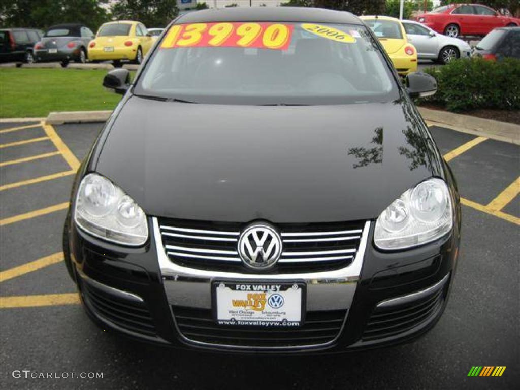 2006 Jetta Value Edition Sedan - Black / Anthracite Black photo #7