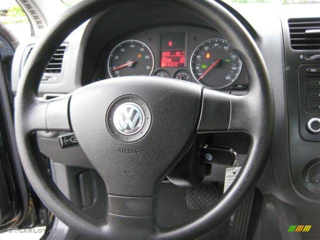 2006 Jetta Value Edition Sedan - Black / Anthracite Black photo #13