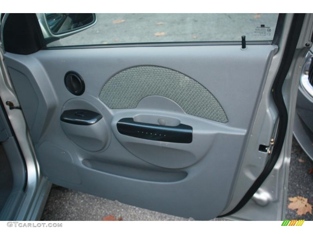 2005 Aveo LT Hatchback - Galaxy Silver Metallic / Gray photo #18