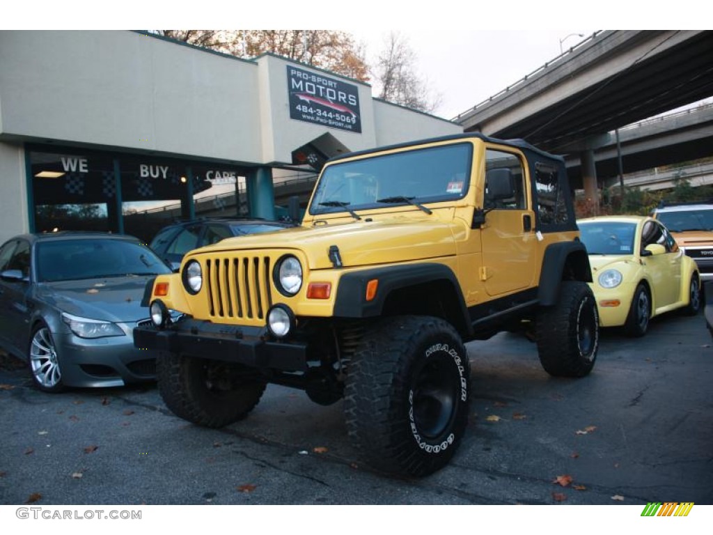 Solar Yellow Jeep Wrangler