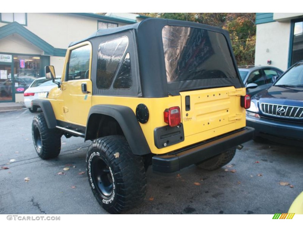 2001 Wrangler Sport 4x4 - Solar Yellow / Agate Black photo #5