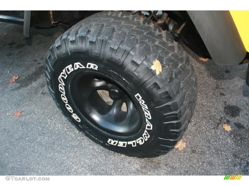 2001 Wrangler Sport 4x4 - Solar Yellow / Agate Black photo #16