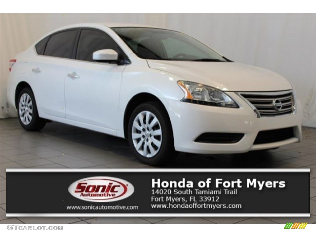 Aspen White Nissan Sentra