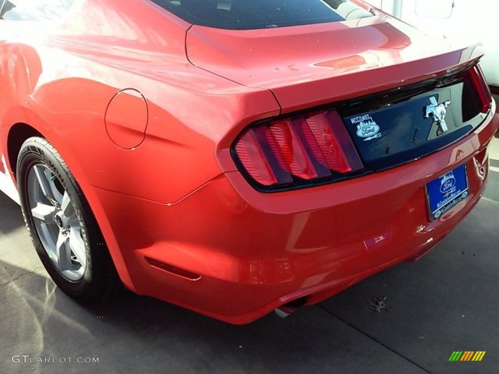 2016 Mustang V6 Coupe - Competition Orange / Ebony photo #8