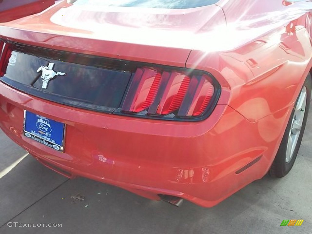 2016 Mustang V6 Coupe - Competition Orange / Ebony photo #11