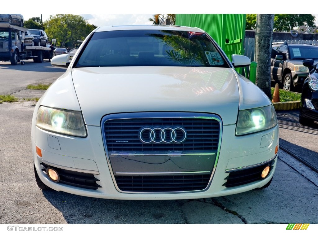 2005 A6 3.2 quattro Sedan - Arctic White / Beige photo #2