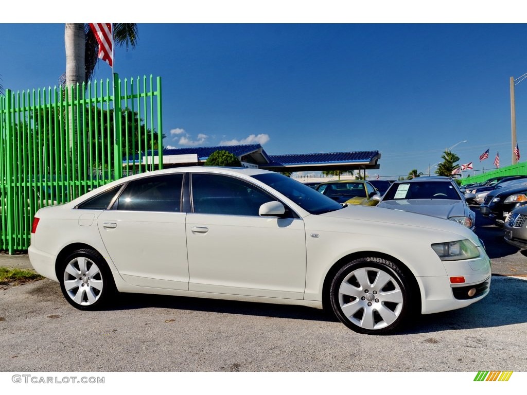 2005 A6 3.2 quattro Sedan - Arctic White / Beige photo #5