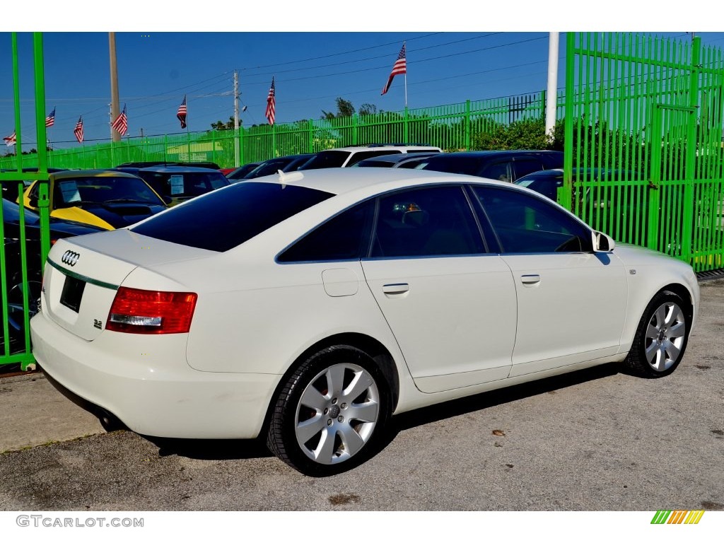 2005 A6 3.2 quattro Sedan - Arctic White / Beige photo #8