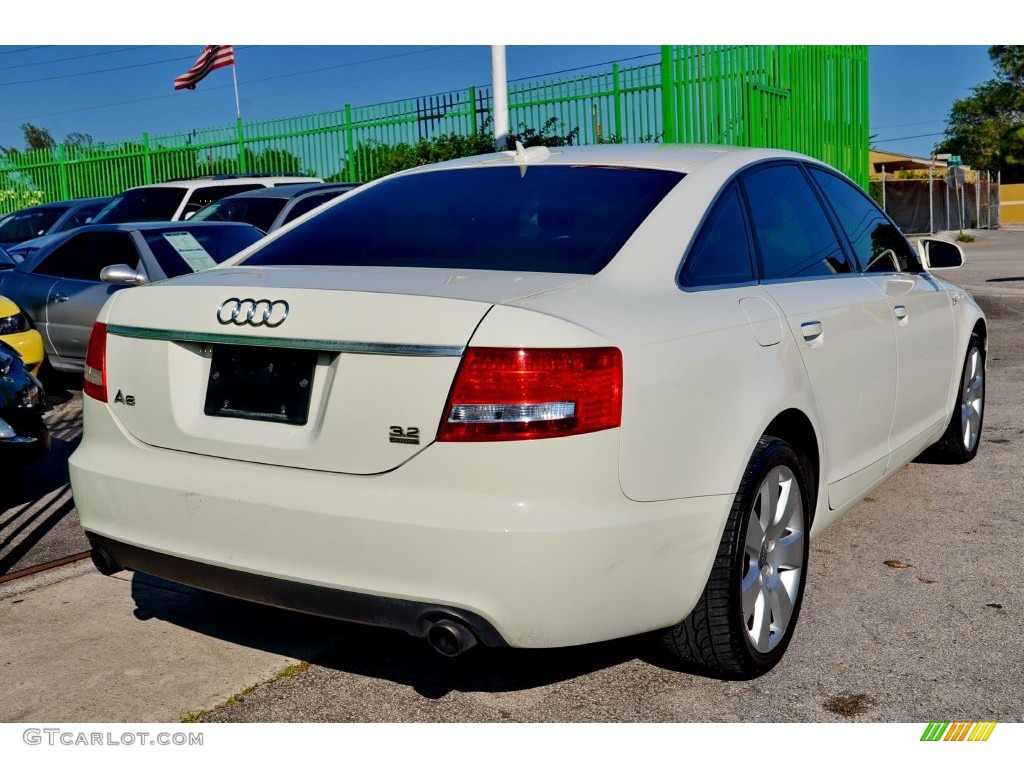 2005 A6 3.2 quattro Sedan - Arctic White / Beige photo #10