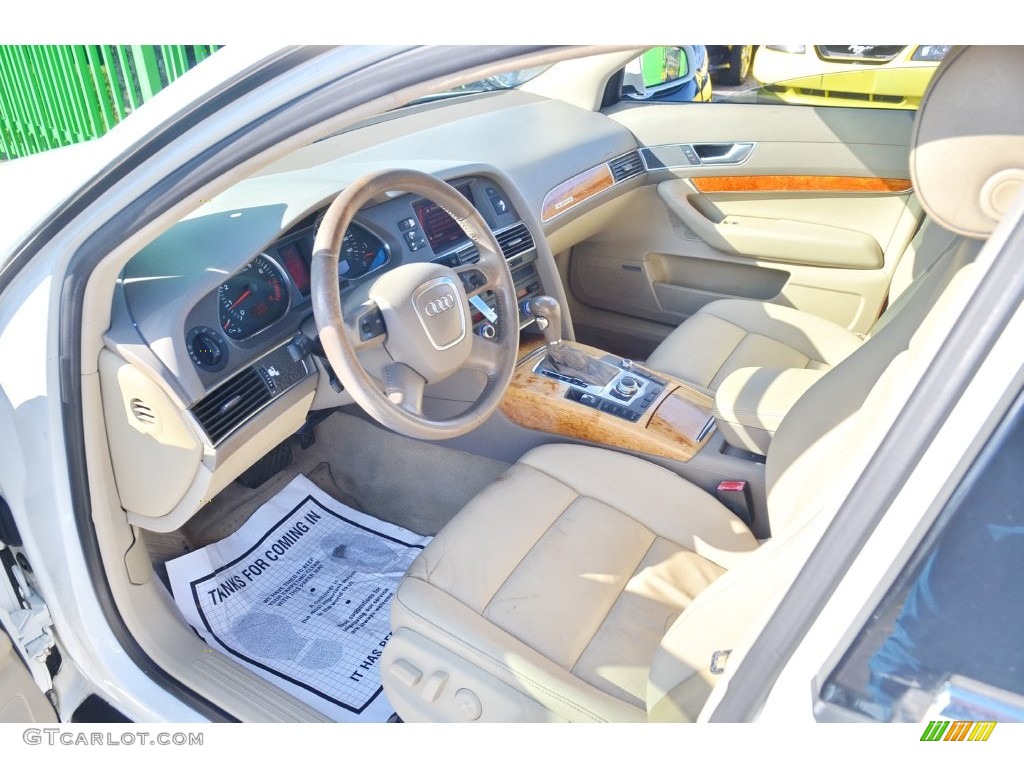 Beige Interior 2005 Audi A6 3.2 quattro Sedan Photo #108658338