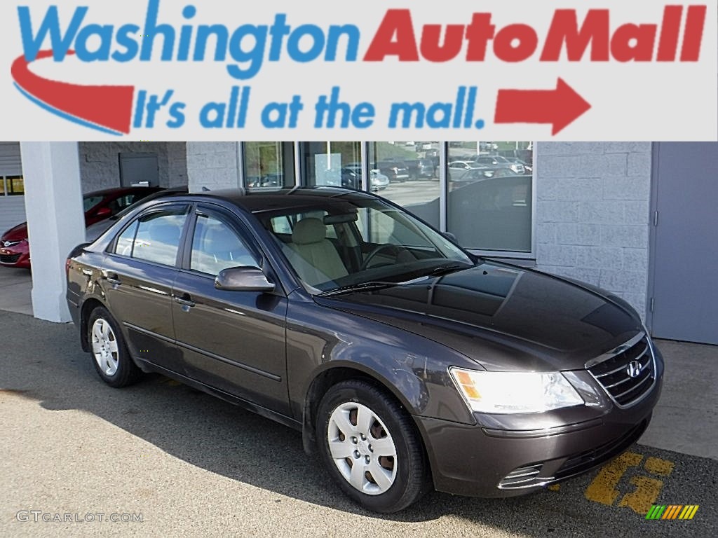 2009 Sonata GLS - Cocoa Metallic / Camel photo #1