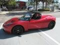 2008 Radiant Red Tesla Roadster   photo #3