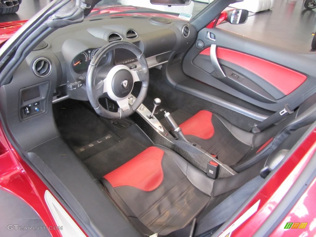 Black Interior 2008 Tesla Roadster Standard Roadster Model