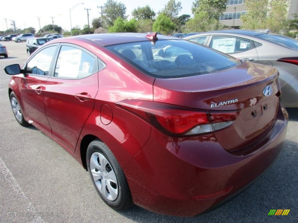 2016 Elantra SE - Red / Gray photo #4