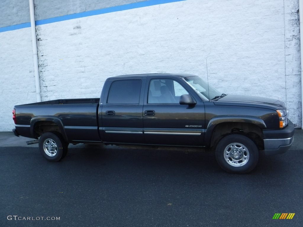 2003 Silverado 2500HD LS Crew Cab 4x4 - Dark Gray Metallic / Dark Charcoal photo #2