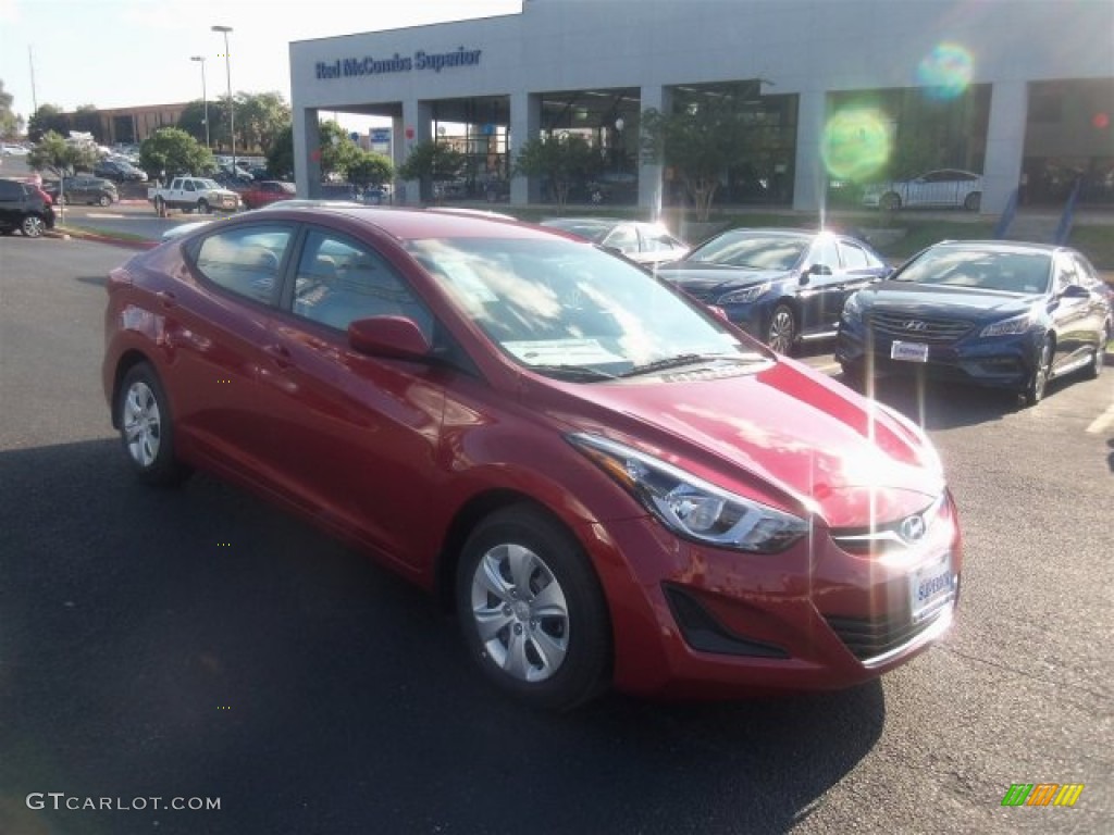 2016 Elantra SE - Red / Beige photo #1