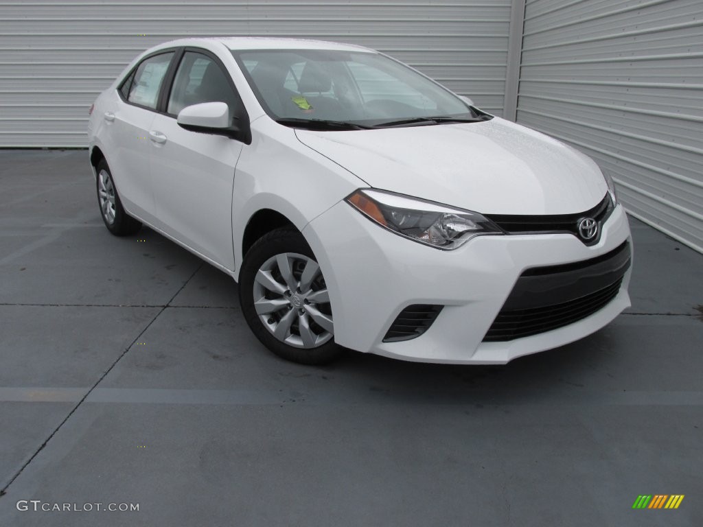 2016 Corolla LE - Super White / Ash photo #1