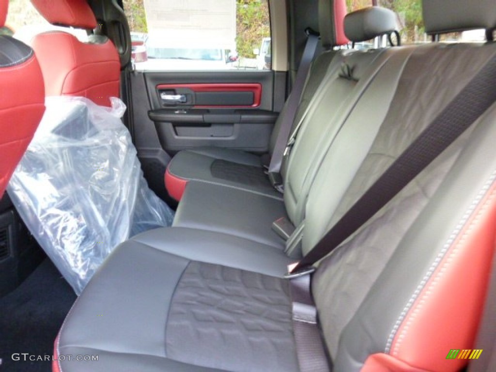 Rebel Theme Red/Black Interior 2016 Ram 1500 Rebel Crew Cab 4x4 Photo #108671103