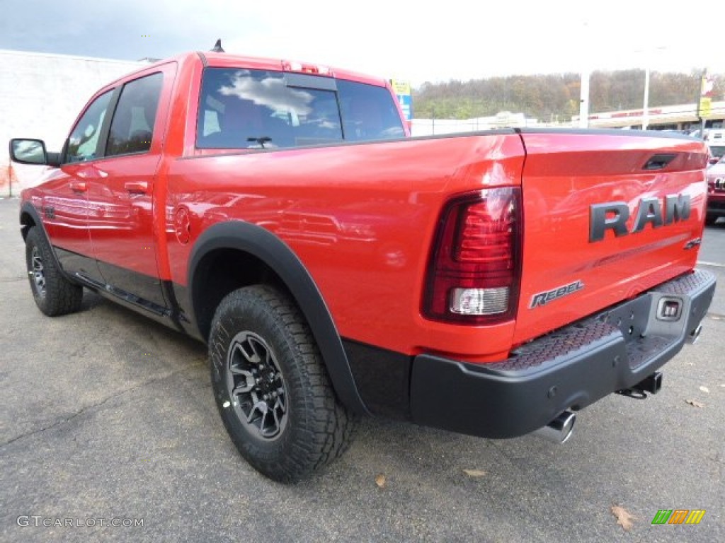 Flame Red 2016 Ram 1500 Rebel Crew Cab 4x4 Exterior Photo #108671226