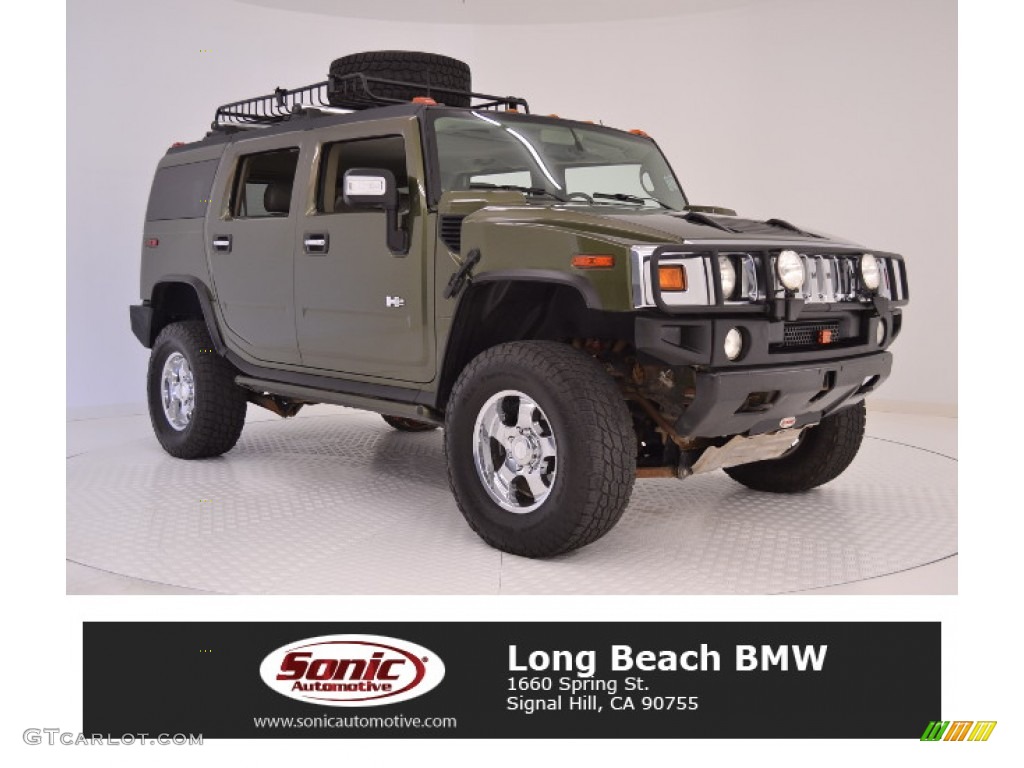 Sage Green Metallic Hummer H2