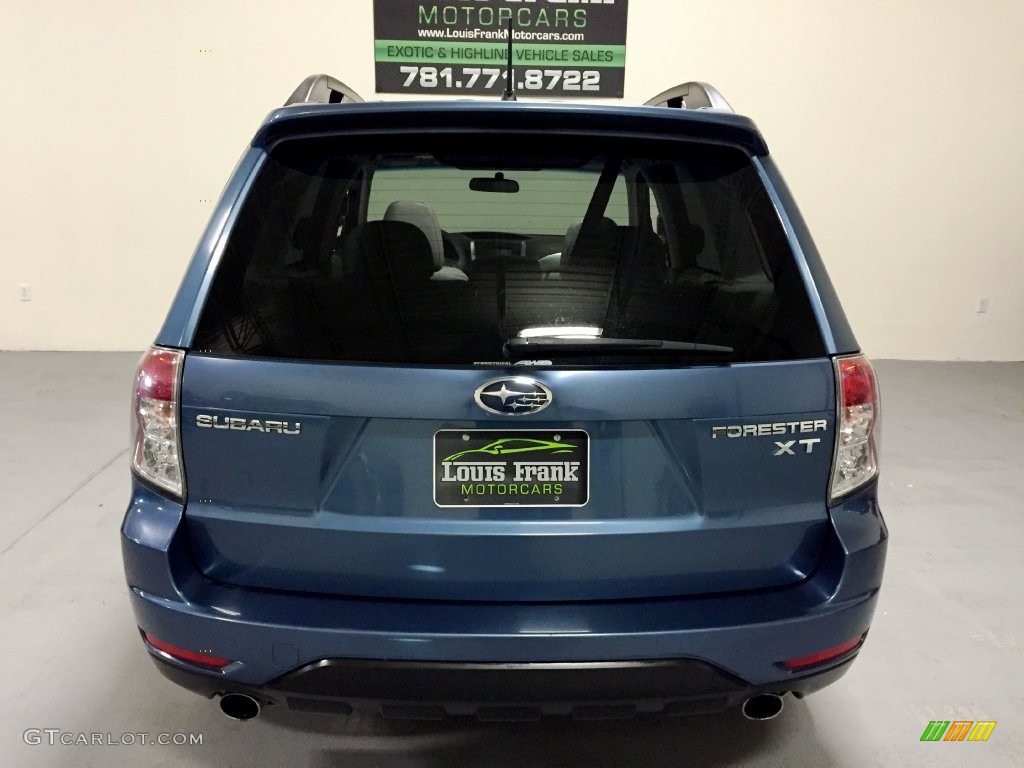 2009 Forester 2.5 XT Limited - Newport Blue Pearl / Platinum photo #8