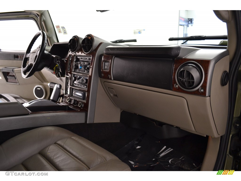 2003 H2 SUV - Sage Green Metallic / Wheat photo #13