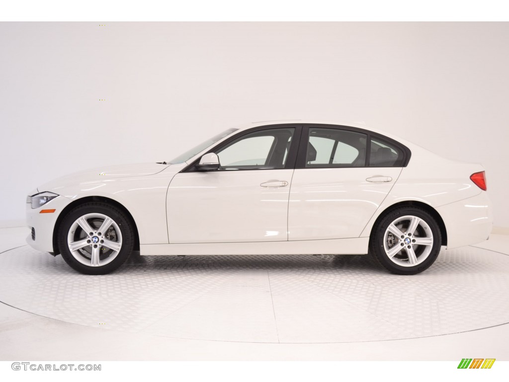 2015 3 Series 328d xDrive Sedan - Alpine White / Black photo #4