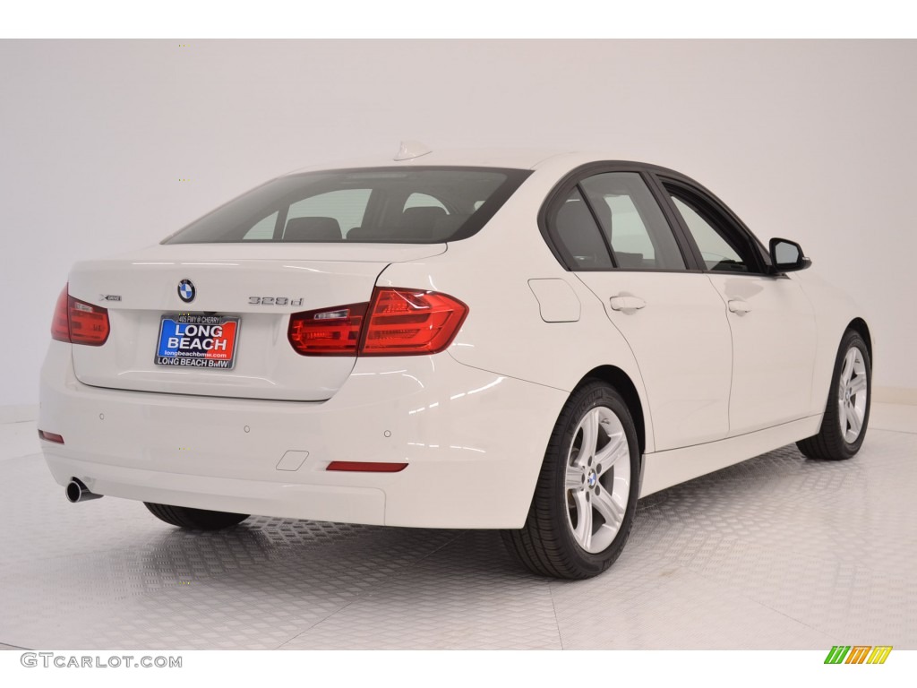 2015 3 Series 328d xDrive Sedan - Alpine White / Black photo #7