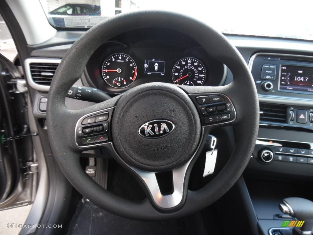 2016 Kia Optima LX Black Steering Wheel Photo #108675814