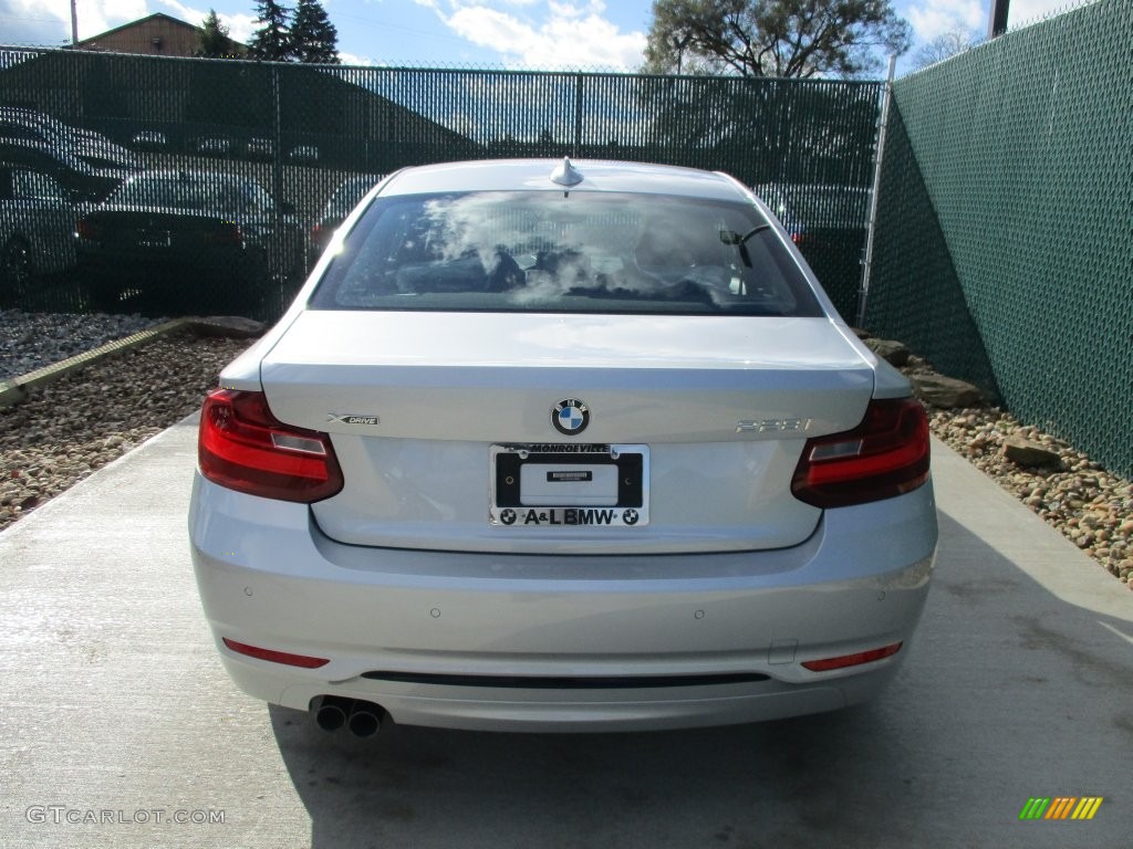 2016 2 Series 228i Coupe - Glacier Silver Metallic / Black photo #5