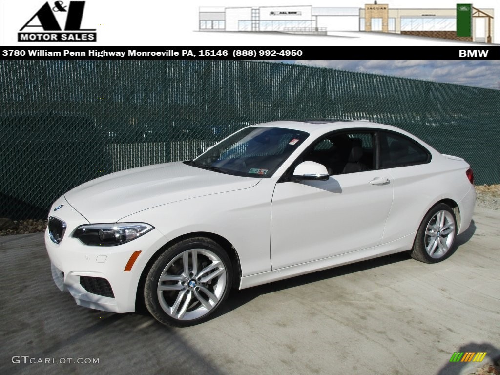 2016 2 Series 228i Coupe - Alpine White / Black photo #1