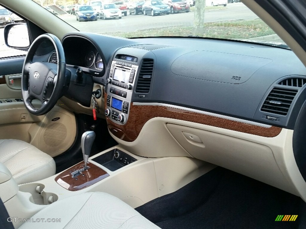 2009 Santa Fe Limited 4WD - Slate Blue / Beige photo #6