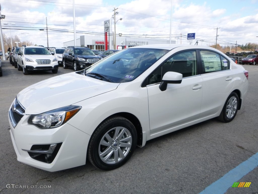 Crystal White Pearl 2016 Subaru Impreza 2.0i Premium 4-door Exterior Photo #108678955