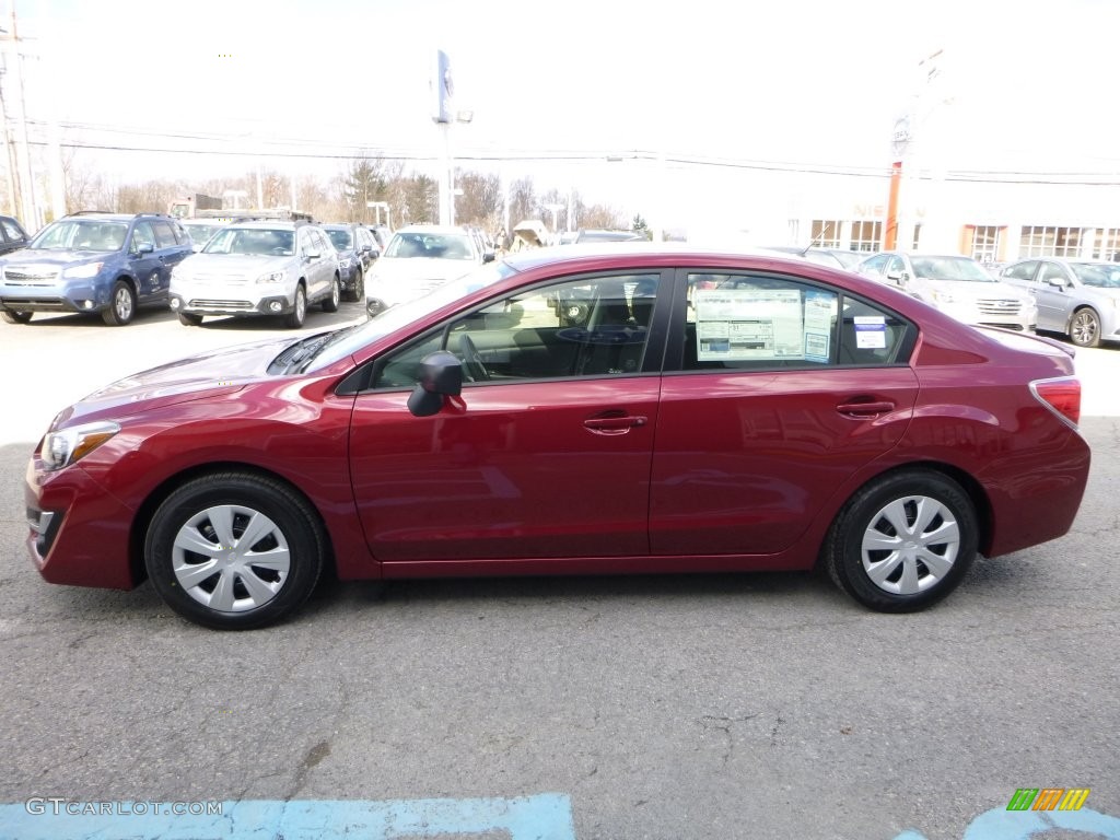 Venetian Red Pearl 2016 Subaru Impreza 2.0i 4-door Exterior Photo #108679453