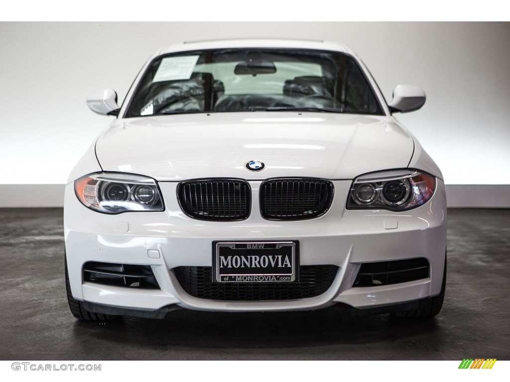 2012 1 Series 135i Coupe - Alpine White / Black photo #2