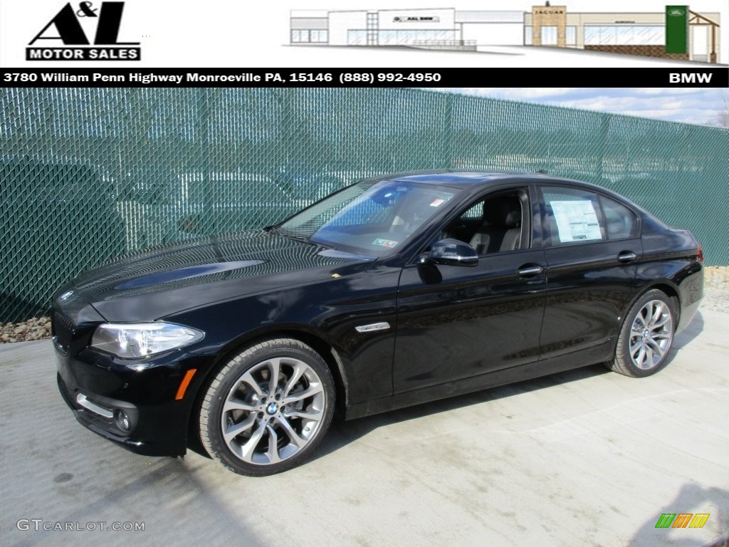 2016 5 Series 528i xDrive Sedan - Jet Black / Black photo #1