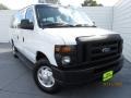Oxford White 2012 Ford E Series Van E350 XL Extended Passenger