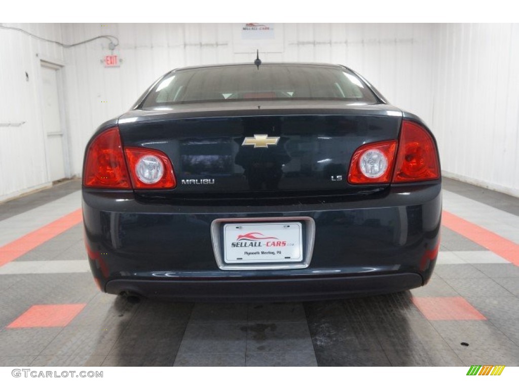 2008 Malibu LS Sedan - Black Granite Metallic / Cocoa/Cashmere Beige photo #9